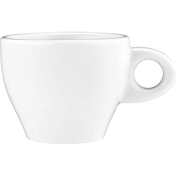 Seltmann Weiden Coffe-e-Motion Moccatasse, Mokkatasse, Espressotasse, Porzellan, Weiß, Spülmaschinenfest, 90 ml, 1718477