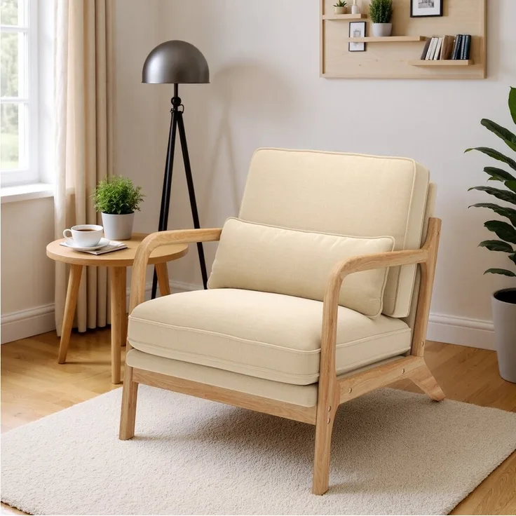 Bealife Sessel Relaxsessel mit Armlehne und Kissen