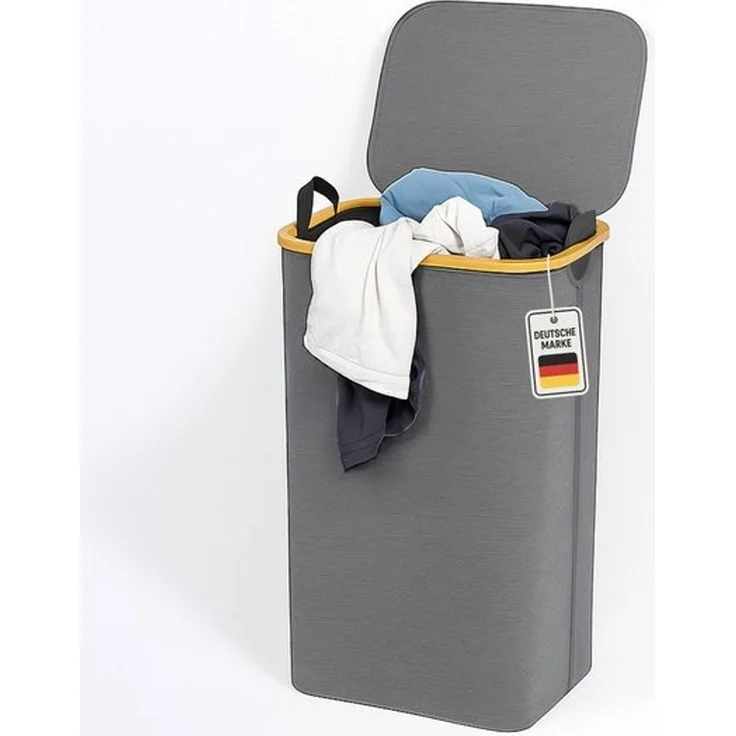 Roxlin Wäschekorb Wäschekorb 100L mit Deckel & herausnehmbarer Tasche, faltbar & tragbar – Bild 4