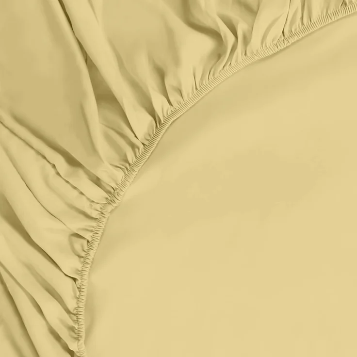 Utopia Bedding - Spannbettlaken 140x200 cm - Gelb - Gebürstete Polyester-Mikrofaser Spannbetttuch - 35 cm Tiefe Tasche – Bild 4