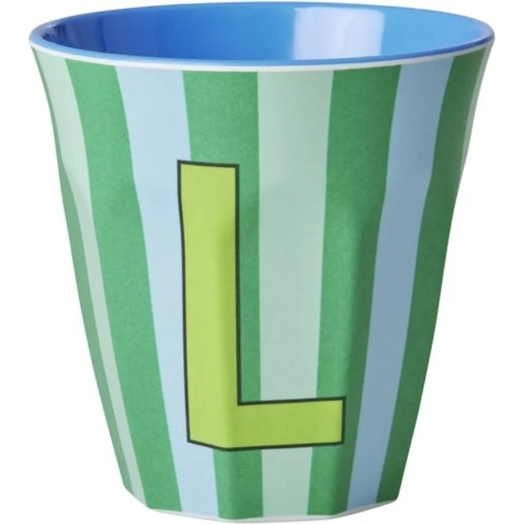 Rice Stripes Melamin Becher Buchstabe L – Bild 3