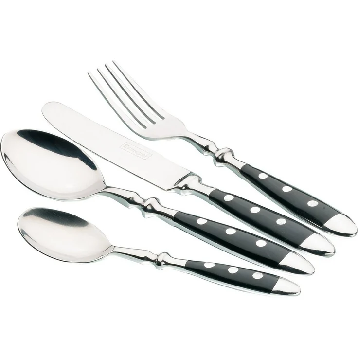 Esmeyer Besteckset NOSTALGIE silber, schwarz 1 Set = 24 St. – Bild 1