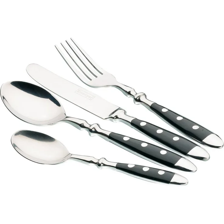 Esmeyer Besteckset NOSTALGIE silber, schwarz 1 Set = 24 St.