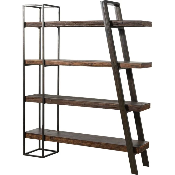 Regal Akazie / Altholz 150x35x180 braun lackiert SEVILLA #10 – Bild 1
