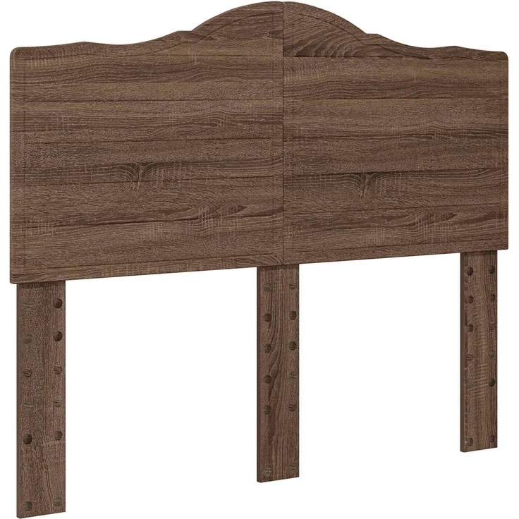 vidaXL Bettrahmen Braun Eichen-Optik 120 x 200 cm Massives Kiefernholz 3413332 – Bild 5