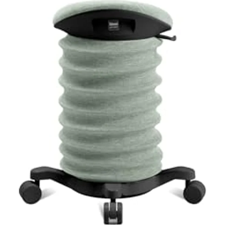 TOPSTAR Sitness 4D mit Rollen AGR-Zertifiziert Dynamischer Sitzhocker schwarz - grün, ergonomischer Bürohocker - höhenverstellbar - stärkt den Rücken - entlastet die Bandscheiben – Bild 5