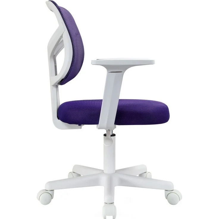 SVITA Schreibtischstuhl JOY, Kinderstuhl, höhenverstellbar, 5 Rollen, Armlehnen, Lila – Bild 3