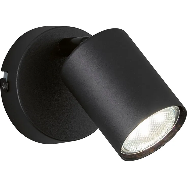 Fischer & Honsel 30368 Wandleuchte Vano 1-flammig Schwarz GU10
