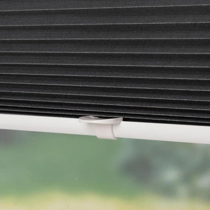 Liedeco Plissee Klemmfix-Plissee "Easy" – Hochwertiger Vliesstoff, Lichtschutz, ohne Bohren, verspannt, Klemmfix, Tageslichdurchlässig, blickdicht, Einfache Montage ohne Bohren – Bild 4