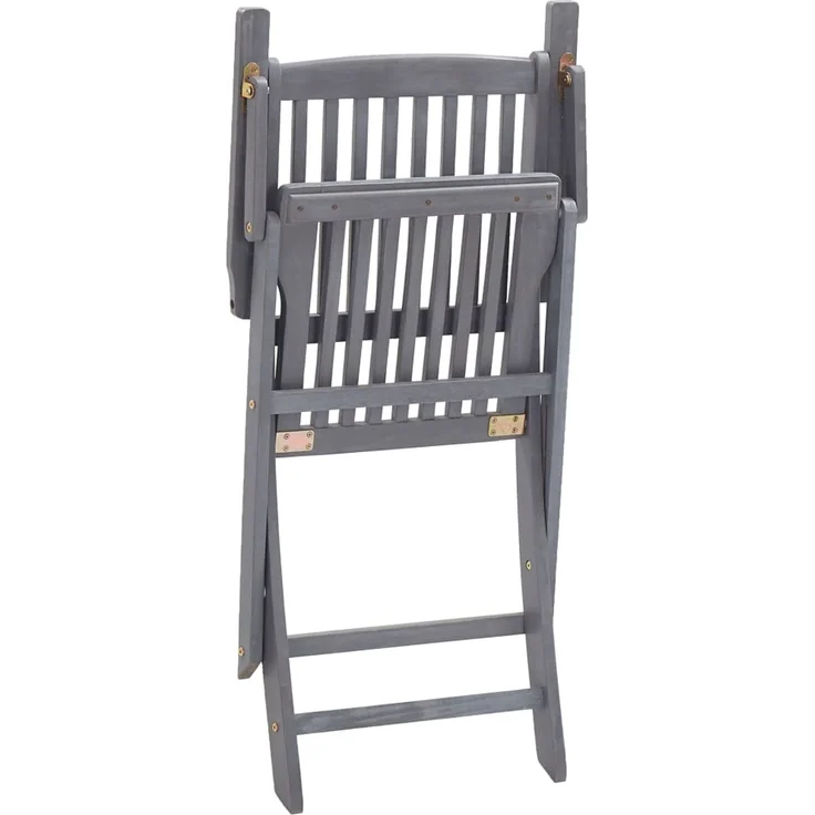 vidaXL Klappbare Gartenstühle 6 Stk. mit Kissen Massivholz Akazie 3065420 – Bild 5