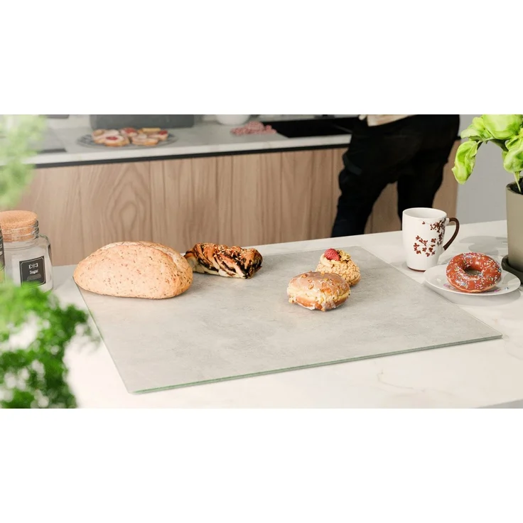 ALLboards Schneidebrett Glas Herdabdeckplatte Schneidebrett 52×60 cm Arbeitsplatte – Bild 4