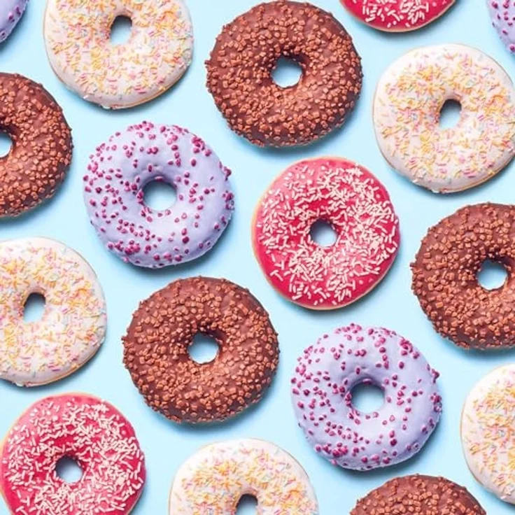 PRECORN Donutform Lebensmittelechte Silikon Donut Form Backen Antihaft faltbar Backform, (2-tlg) – Bild 7