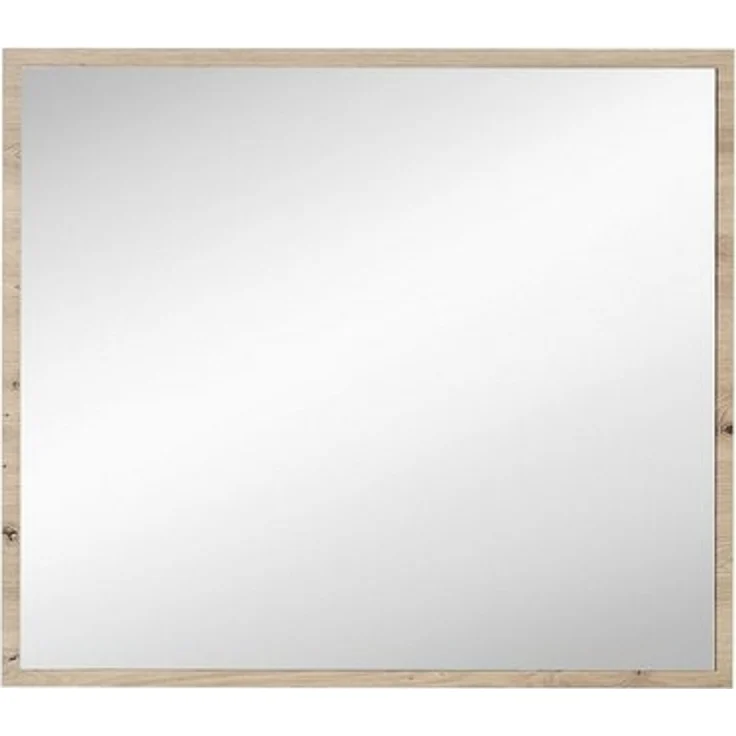 Spiegel Melanie / Memphis, Glas, Holzwerkstoff, Holzfarben, Verspiegelt, 80 x 70 x 3 cm – Bild 3