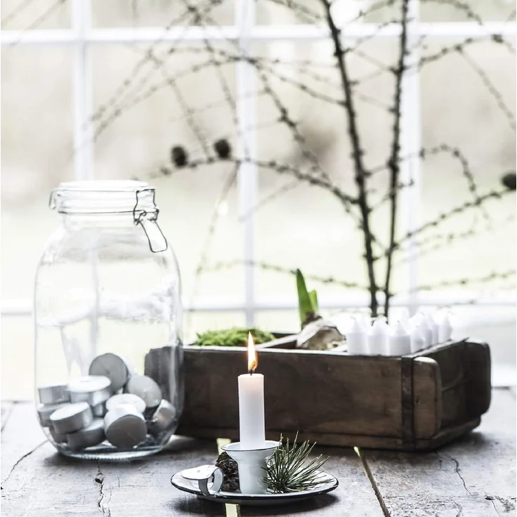 Ib Laursen Holzkiste Ziegelform mit 3 Fächern UNIKA Dekokiste 31x15x9,5cm – Bild 3