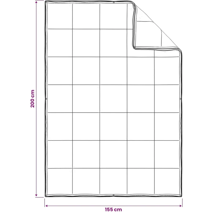 vidaXL Bettwäsche-Set Beige 155x200 cm Baumwolle, Kapok, Polyester 3431438 – Bild 9