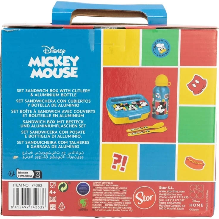 Disney Mickey 4er Set Trust The Journey Aluminiumflasche, Snackbox und mehr – Bild 3