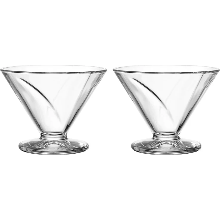 Eisschalen-Set CONO DH 12x9 cm transparent