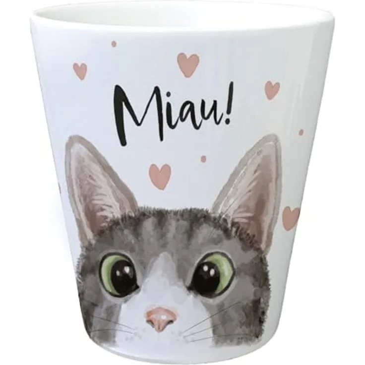 speecheese Blumentopf Miau Katze Blumentopf