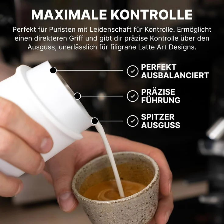 Subminimal FlowTip Jug Handless White Milchkännchen – Bild 3