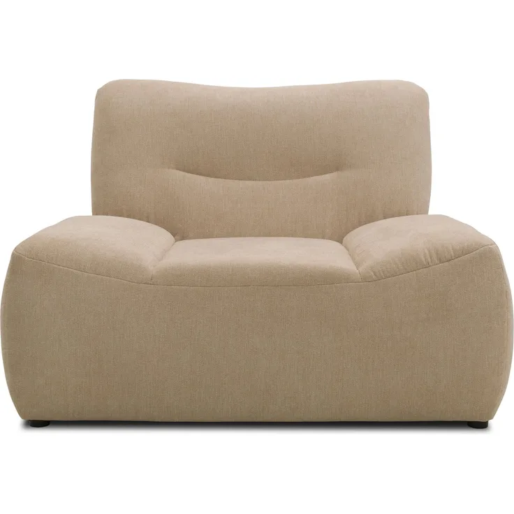 DOMO Collection Cesena, Sessel, Microfaser beige, 122 cm
