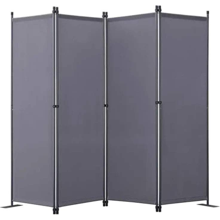 Angel Living Paravent KlappbarTrennwand Sichtschutz Faltbildschirm Raumteiler Sichtschutz (4 St), 224(B)x 22(T) x 165(H)cm – Bild 1