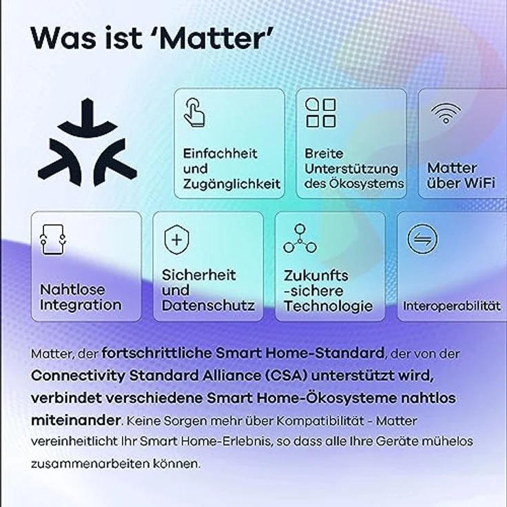 Linkind Matter Smart RGBTW Lampe, Wifi E27 Alexa Glühbirne, 1800-6500K Mehrfarbige WLAN Intelligent Birne, Musik Sync, Kompatibel mit Siri/Google Home/SmartThings, 800 Lumen, ersetzt 60 Watt, 4 Stück – Bild 3