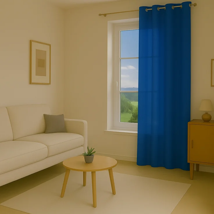 Bestlivings Blickdichte, Gardine mit Ösen, in vielen Größen und Farben Blau 140x245 cm – Bild 5