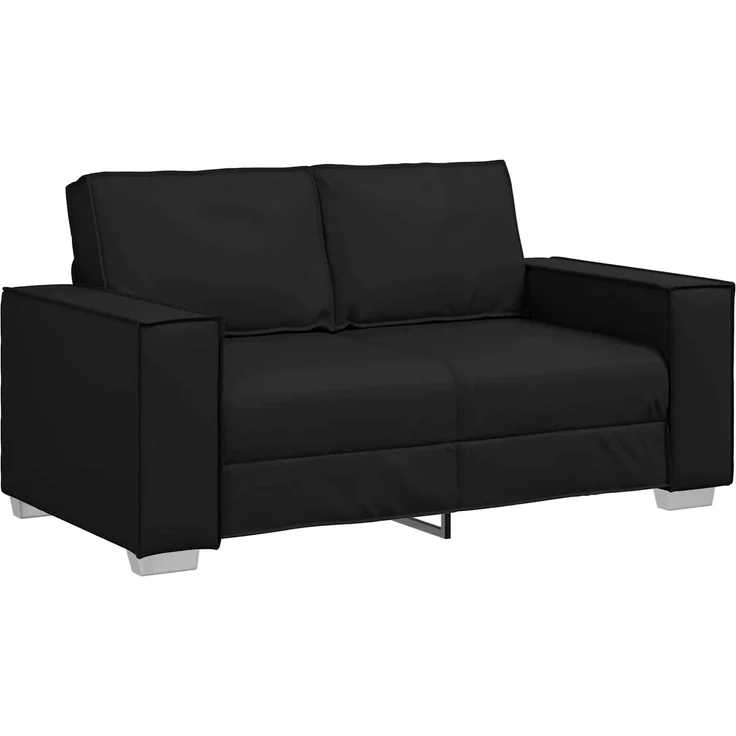 vidaXL Zweisitzer-Sofa Schwarz 160 cm Kunstleder 4105050 – Bild 1