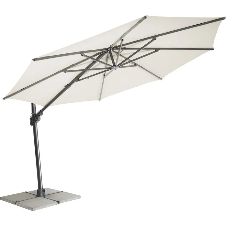 MWH Ampelschirm Monte Carlo rund beige – Bild 2