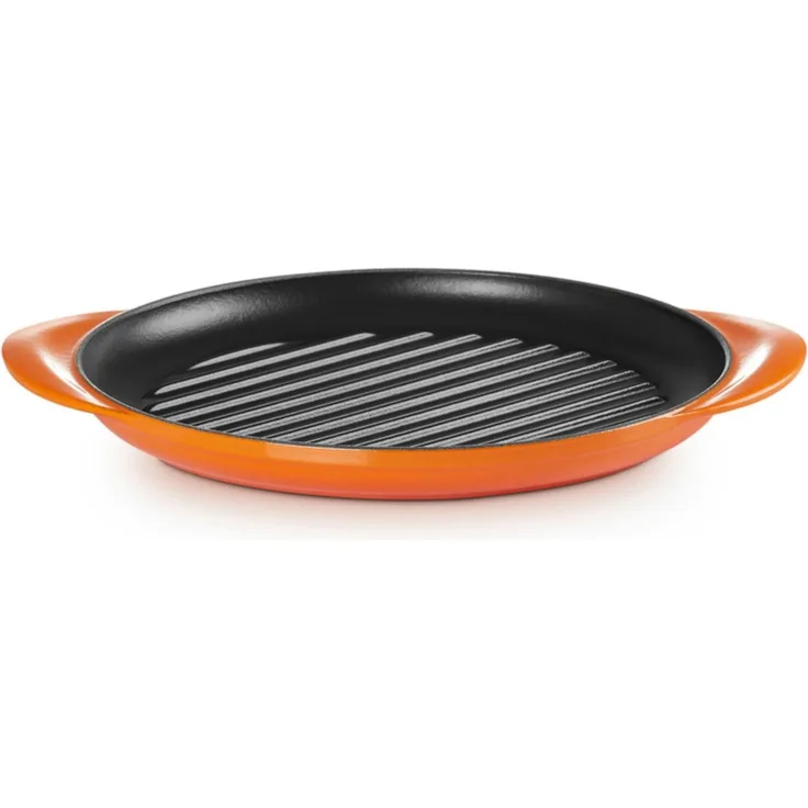 Le Creuset Grillplatte Rund 25cm, Ofenrot