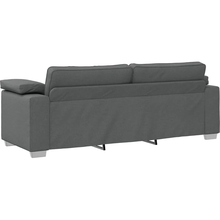 vidaXL 3-Sitzer-Sofa Dunkelgrau 220 cm Stoff 4105238 – Bild 6