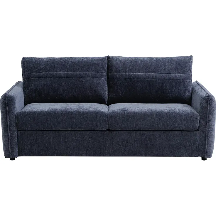 Vente-unique - MALOGU Sofa Stoff Blau - B 103 cm x H 82 cm x L 192 cm – Bild 4