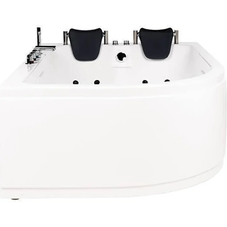 XXL Luxus Whirlpool Badewanne 180x120 cm links für 2 Pers. 10 Hydrojets – Bild 2
