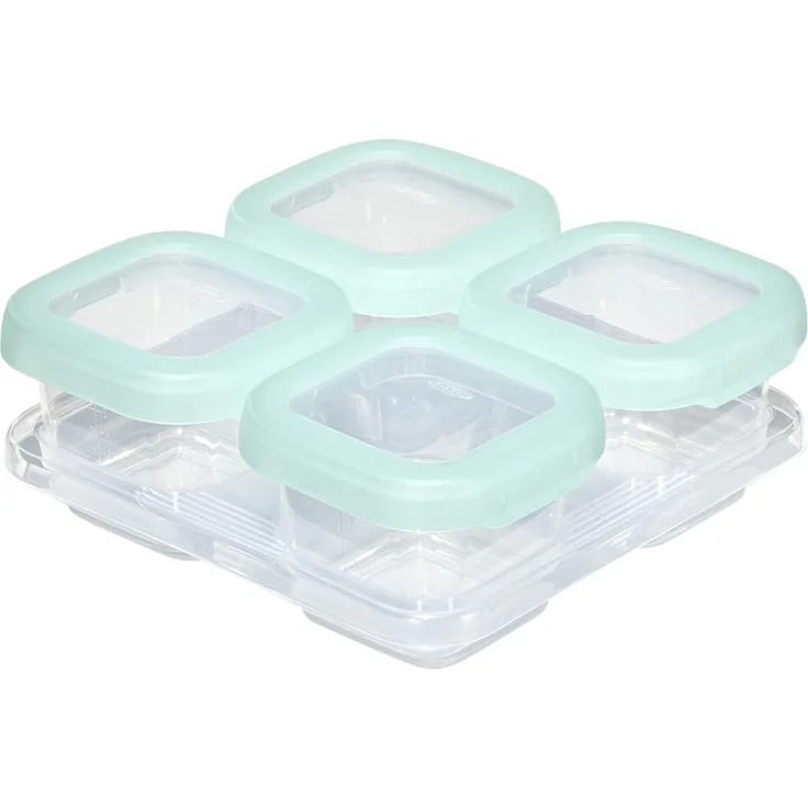 OXO Tot Gefrierbehälter Set - Opal - 4x120 ml Grün