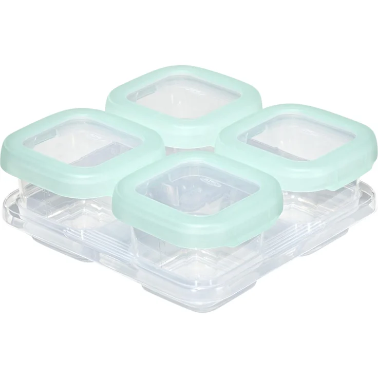 OXO Tot Gefrierbehälter Set - Opal - 4x120 ml Grün
