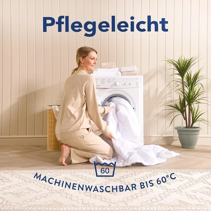 John Cotton New Way Bettdecke 240x220 - Innovativ & Atmungsaktive Steppdecke für Allergiker | Oeko-Test Zertifiziert Bettdecken | Ideal Schlafdecke für Frühling & Herbst | Microfaser 220x240 cm – Bild 6