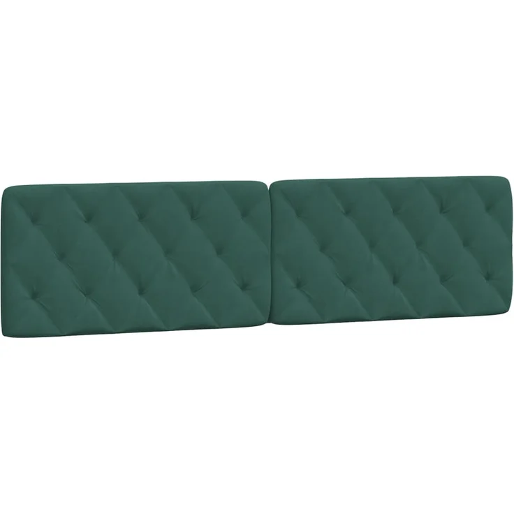 vidaXL Kopfteil-Kissen Dunkelgrün 200 cm Samt 374750 – Bild 2