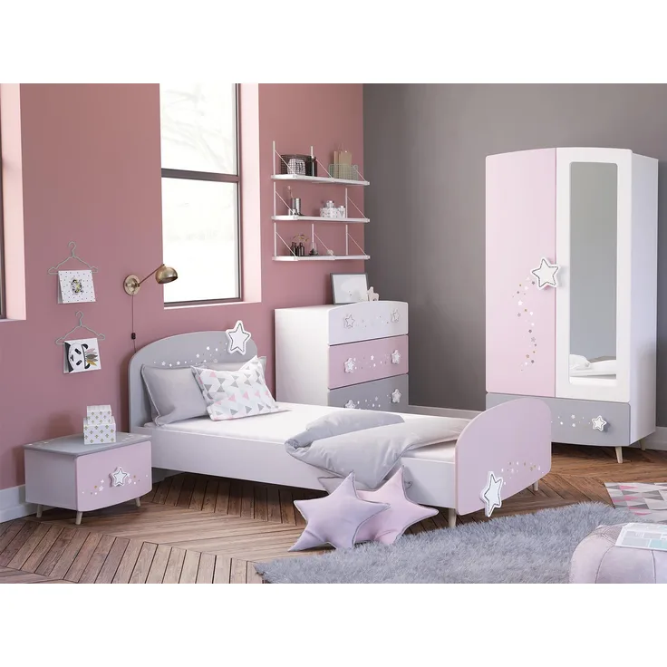 Jugendzimmer-Set >Savannah< (4-teilig) in Weiß