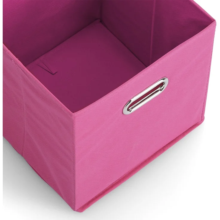 Kleine Aufbewahrungsbox mit Griff, Vlies - Pink – Bild 2