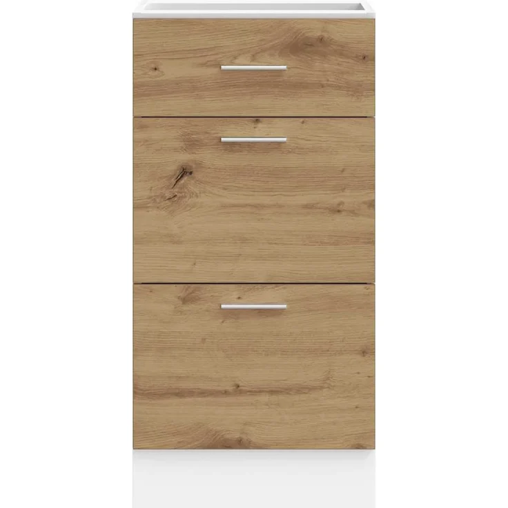 vidaXL Unterschrank Lyon Artisan-Eiche 40x46x81,5 cm Holzwerkstoff 854219 – Bild 3