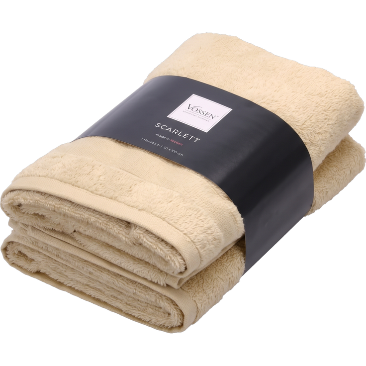 VOSSEN Handtuch Set SCARLETT 50x100 cm 2er Pack weiche Baumwolle saugstark Tibet Badvorleger Handtücher hochwertig waschbar 60°C Öko-Tex geprüft
