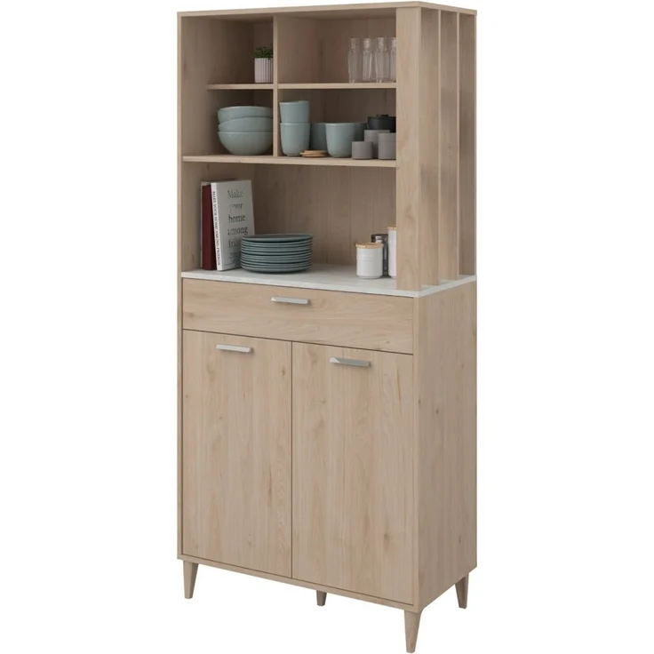 Parisot Küchenschrank Set 2-tlg. Gala in Eiche und grau – Bild 2