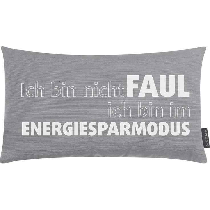Magma Heimtex Zierkissen Magma Kissen Zitat:"Ich bin nicht FAUL"