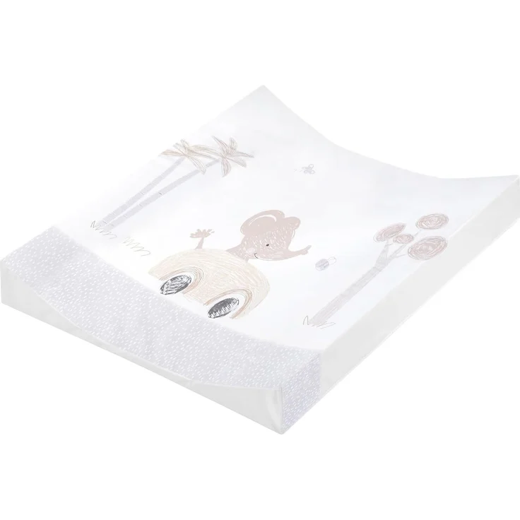 Julius Zöllner® 2-Keil Wickelauflage 60x71 cm - weiche Wickelunterlage - Baby Wickeltischauflage - Folie, wasserdicht & abwischbar - Made in Germany - OEKO-TEX Standard 100 - Safaritour – Bild 1