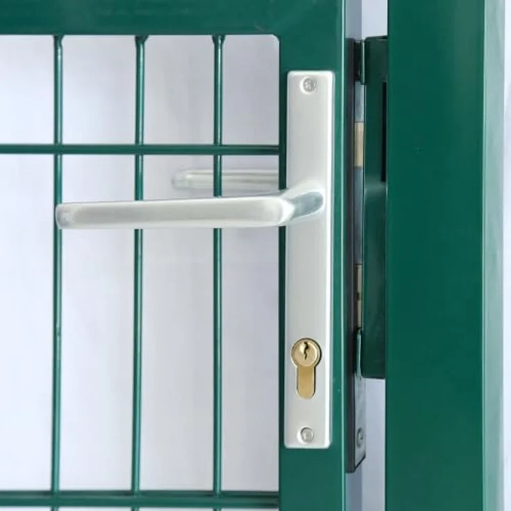 HOME DELUXE Gartentor für Doppelstabmattenzaun PORTARIUS - 200 cm Grün – Bild 3