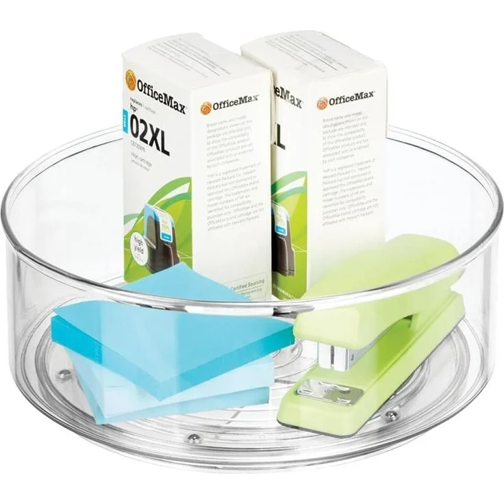 4er Set Drehbares Ordnungssystem Drehteller mDesign Transparent – Bild 4