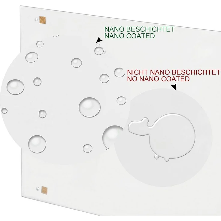 Küchenrückwand Spritzschutz Fliesenspiegel Küche Wandschutz Glas 6mm ESG Klarglas - 70x60CM – Bild 5