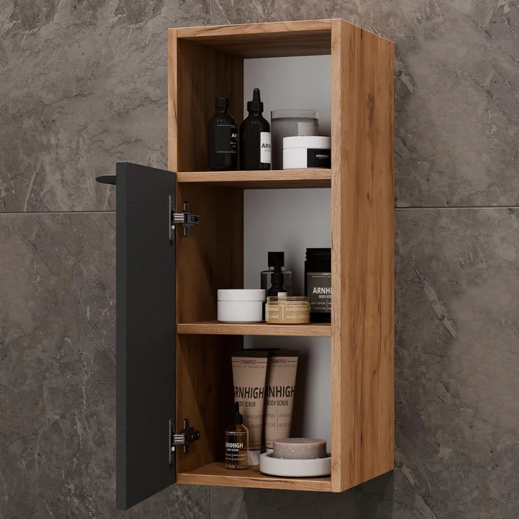 Planetmöbel Badmöbel-Set Astra, (Badezimmer Möbel im modernen Design, 3-St), Badezimmer Möbel im modernen Design – Bild 5