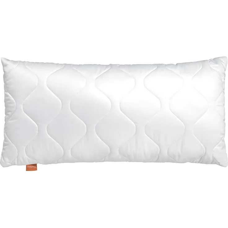 sleepling Kopfkissen Komfort 100, Füllung: 100 % Polyester (Fasern und Faserkugeln), Bezug: 100% Polyester, Seitenschläfer, Rückenschläfer, Bauchschläfer, mit Komfortfüllung, Made in EU