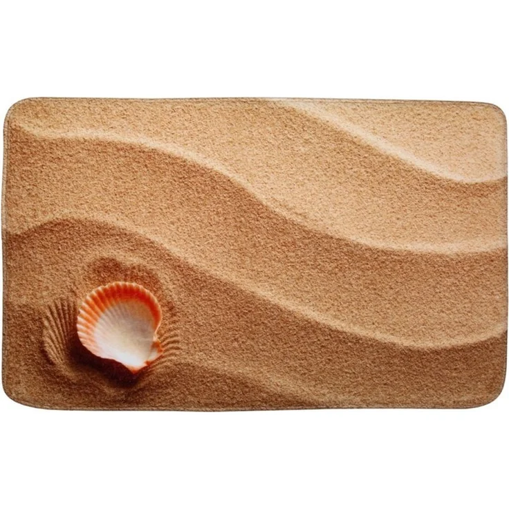 Sanilo Badematte Clam, rutschhemmend, waschbar, schnelltrocknend, Polyester, rechteckig, sehr weich, hochwertig & modern, 50 x 80 cm oder 70 x 110 cm – Bild 1